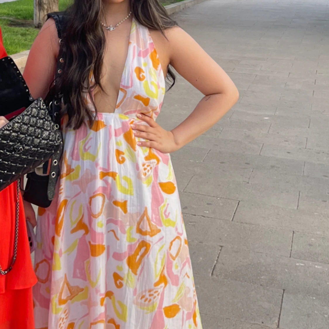 lång klänning utan rygg