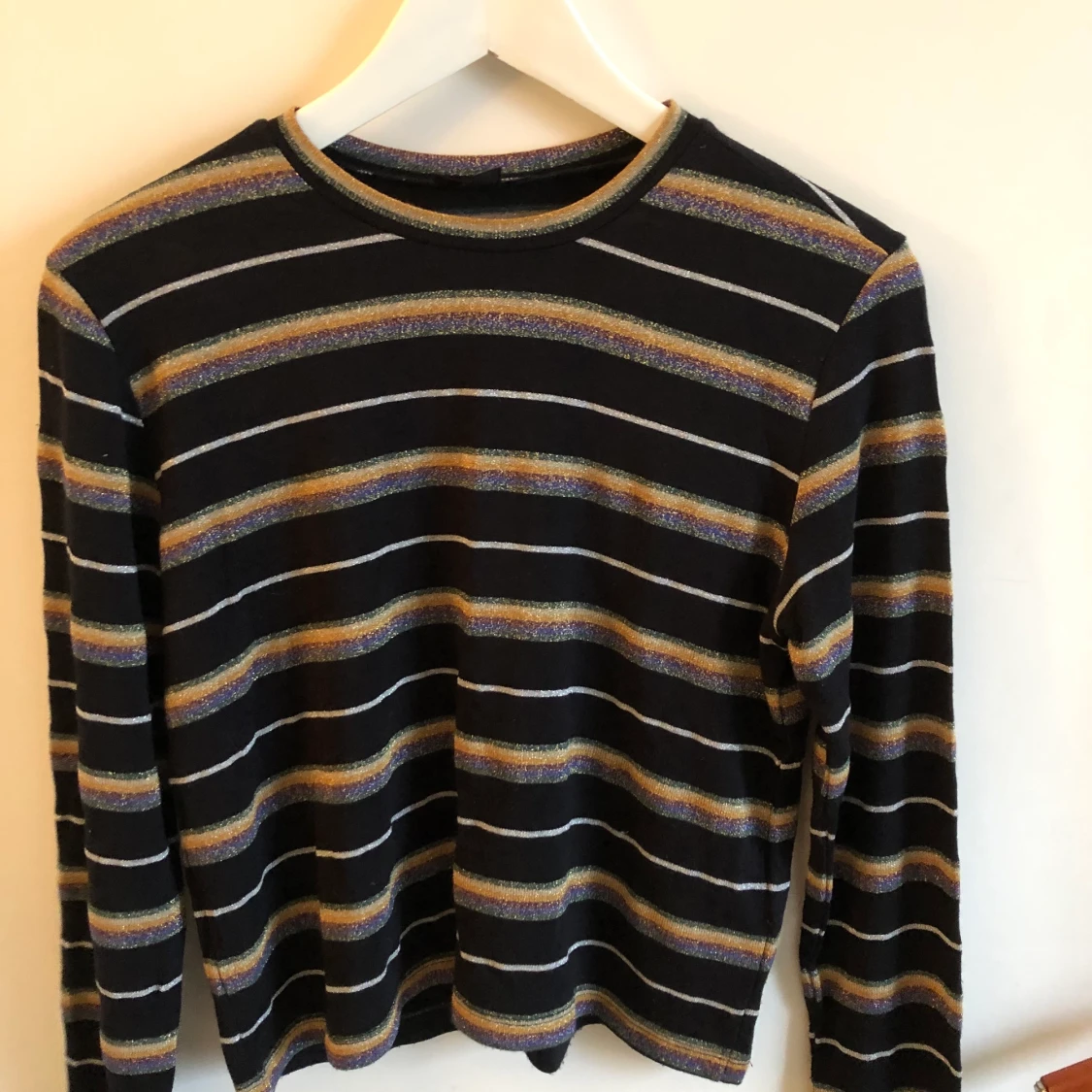 Randig glittrig tröja från Topshop