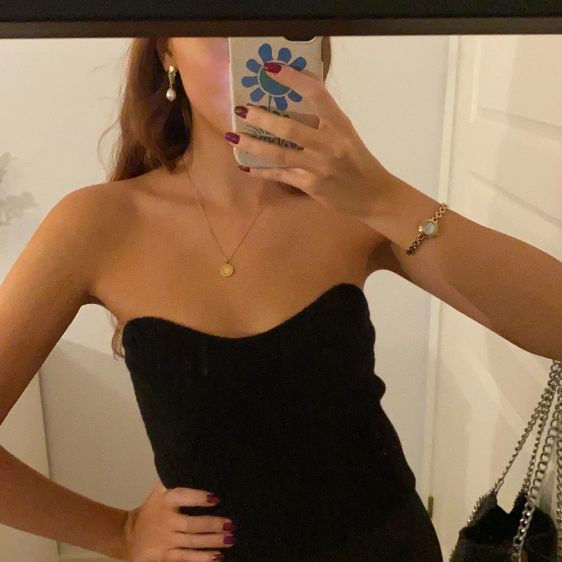 Stickad tubtopp - 90