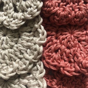 2-pack Mars❤️‍🔥☄️ - Återanvändbara bomullsrondeller med tillhörande påse. Vi virkar rondellerna och syr påsarna själva🤎