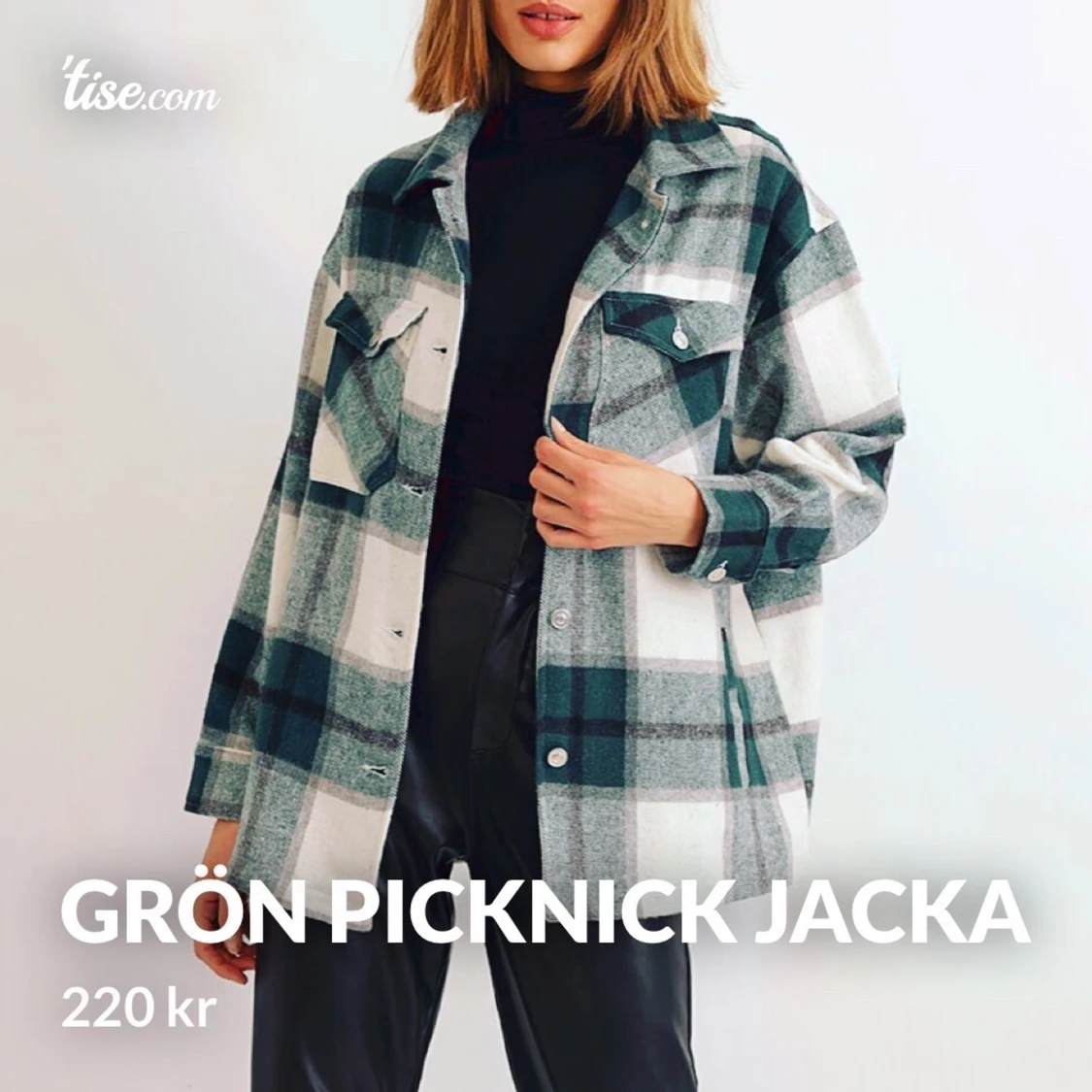 Grönrutig jacka Chiquelle