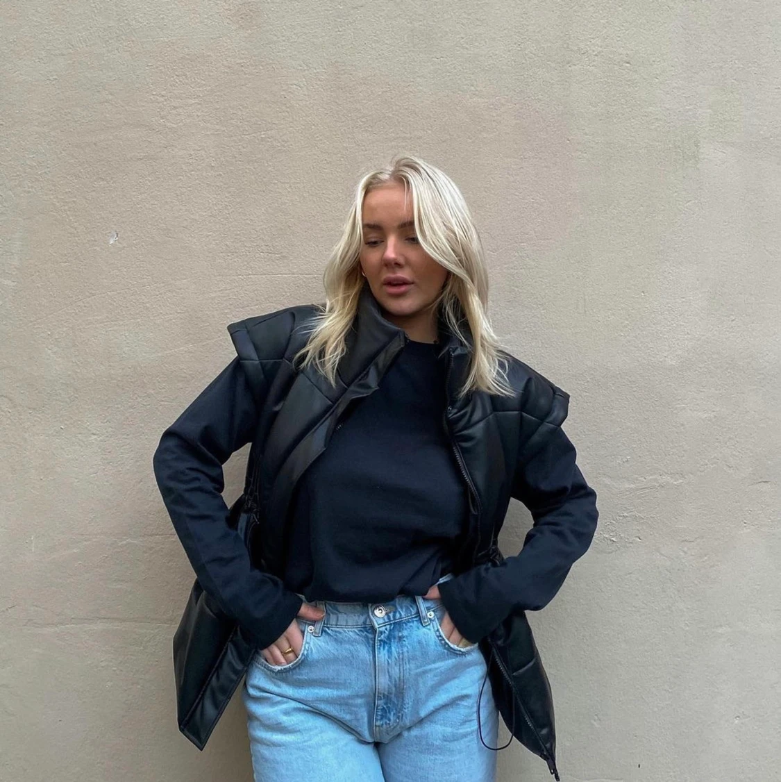 LXA Faux Leather Vest