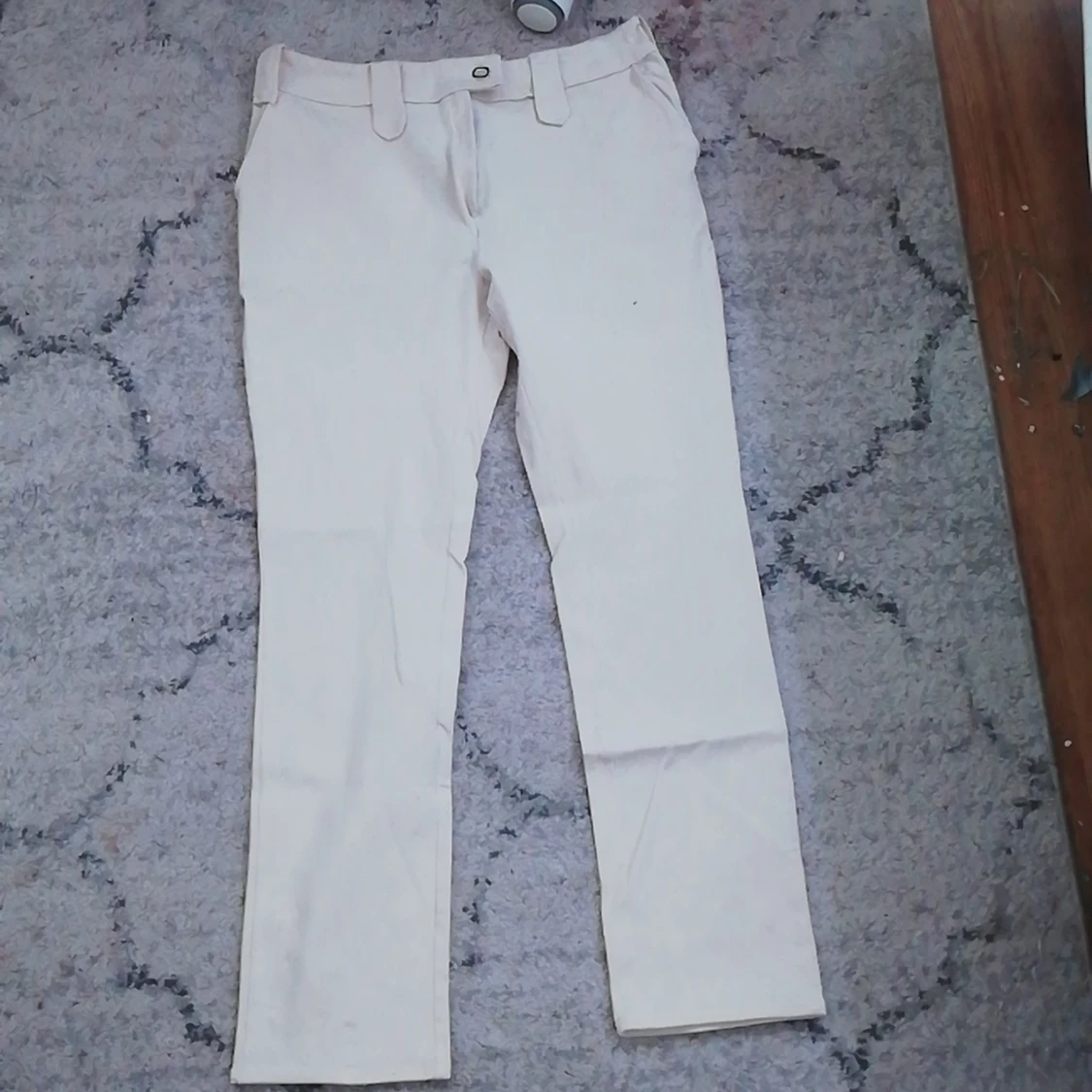 Vita kostymbyxor M