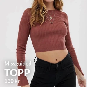 Topp - Oanvänd topp med ribbat tyg