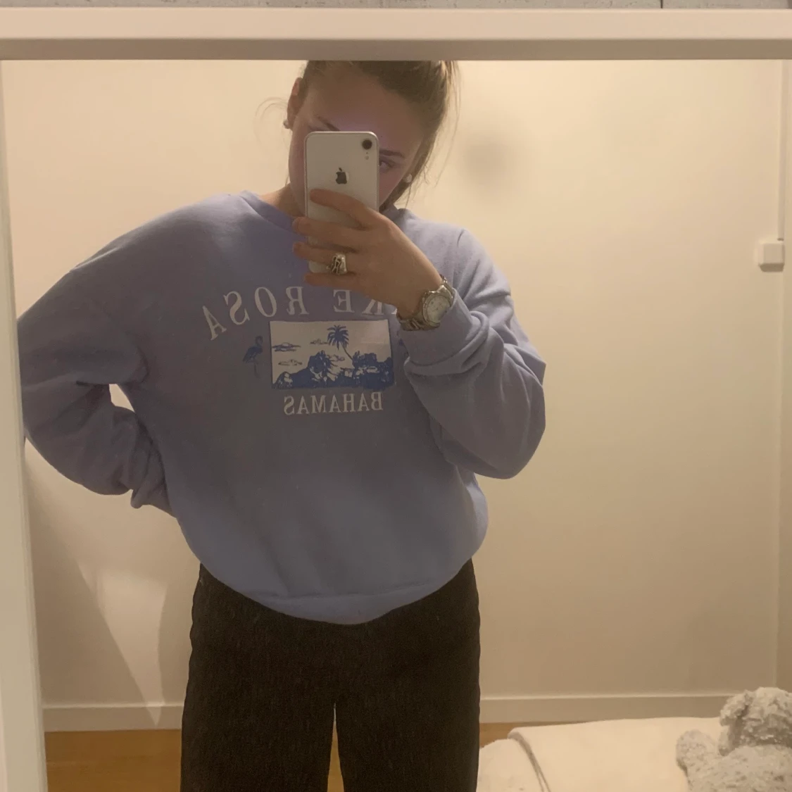 Blå Shein Sweatshirt