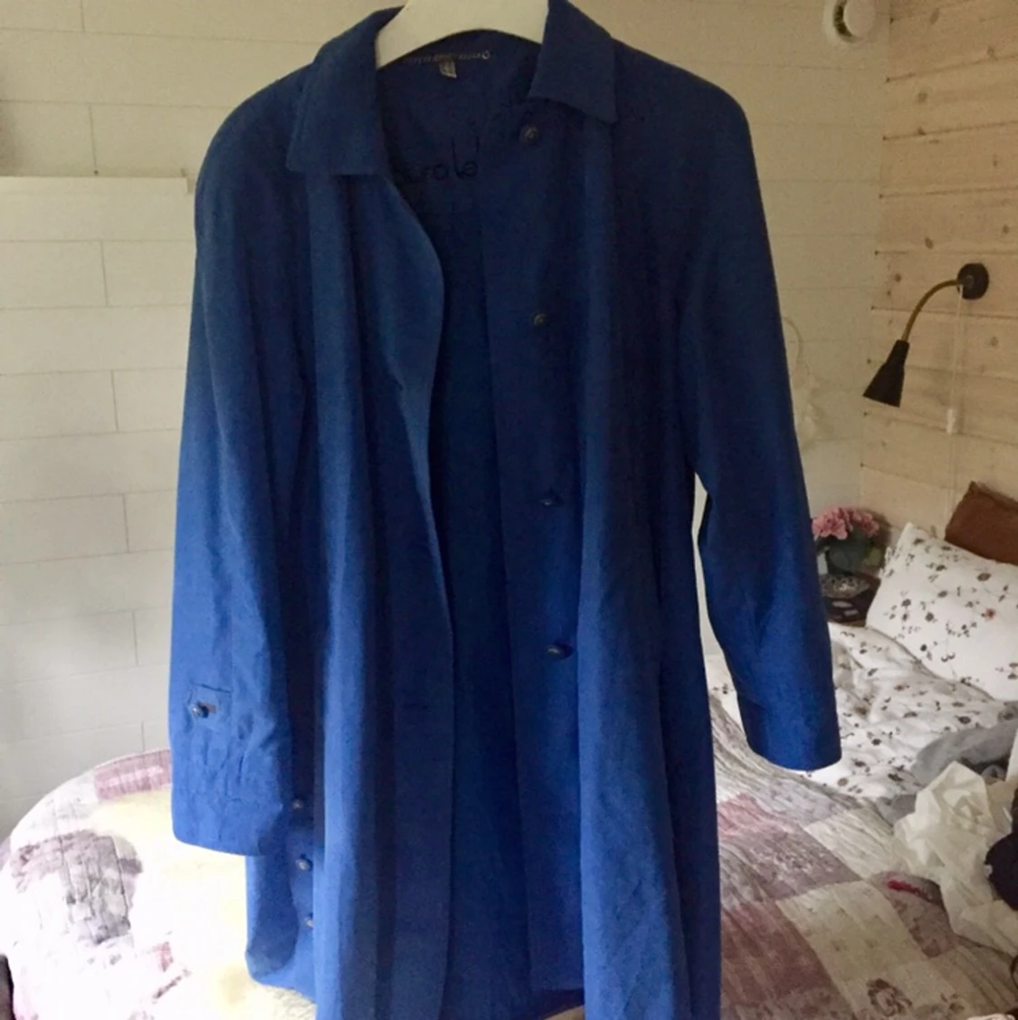 Himmelsblå trenchcoat - 91