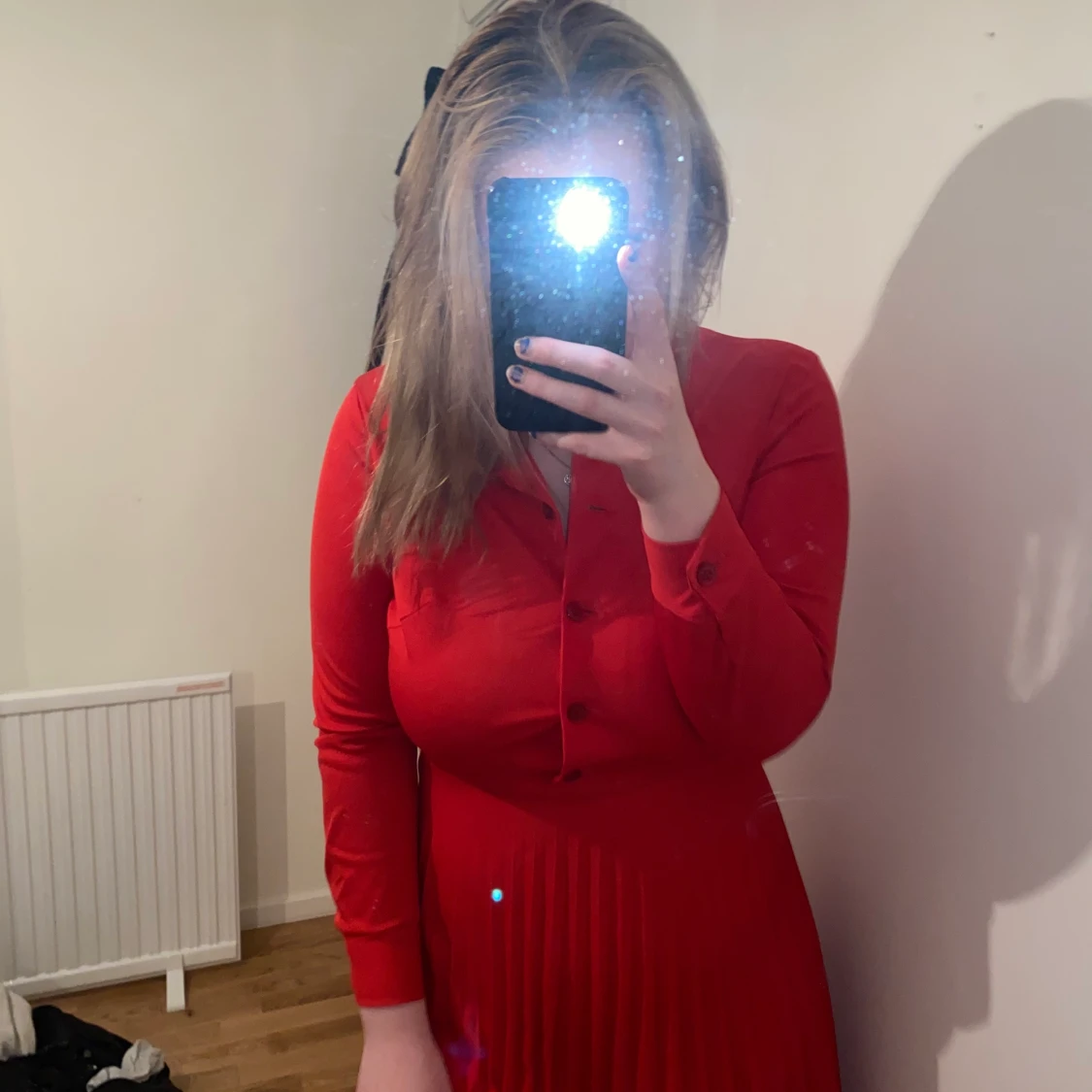 Röd vintage klänning