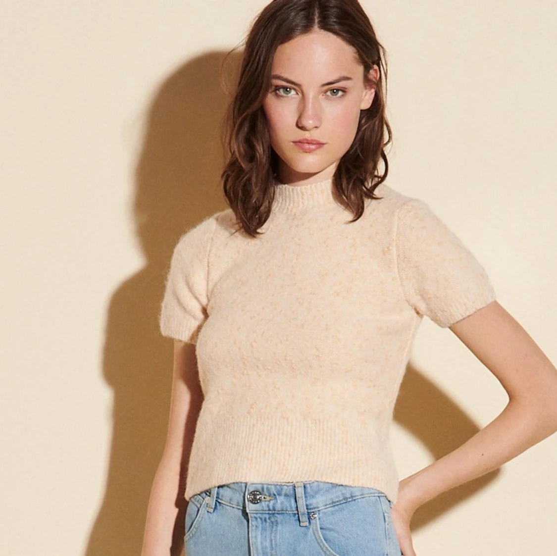 Sandro stickad tshirt - 90