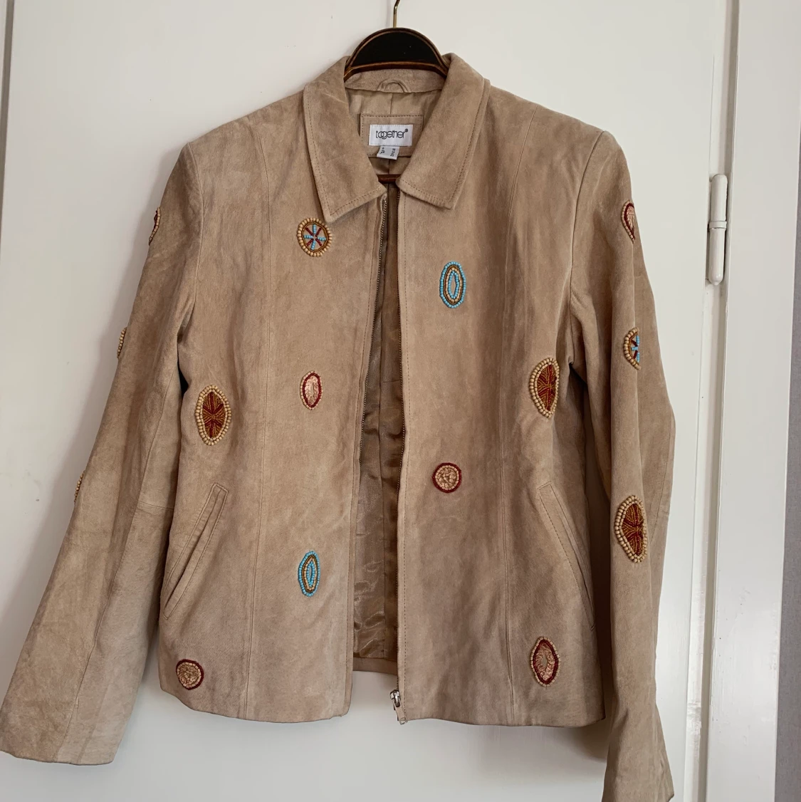 Beige mockajacka från Together  - 90