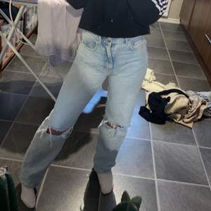 gina tricot jeans 90s high waist, storlek 34