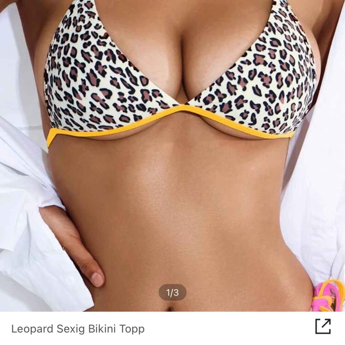 Leopard bikini topp