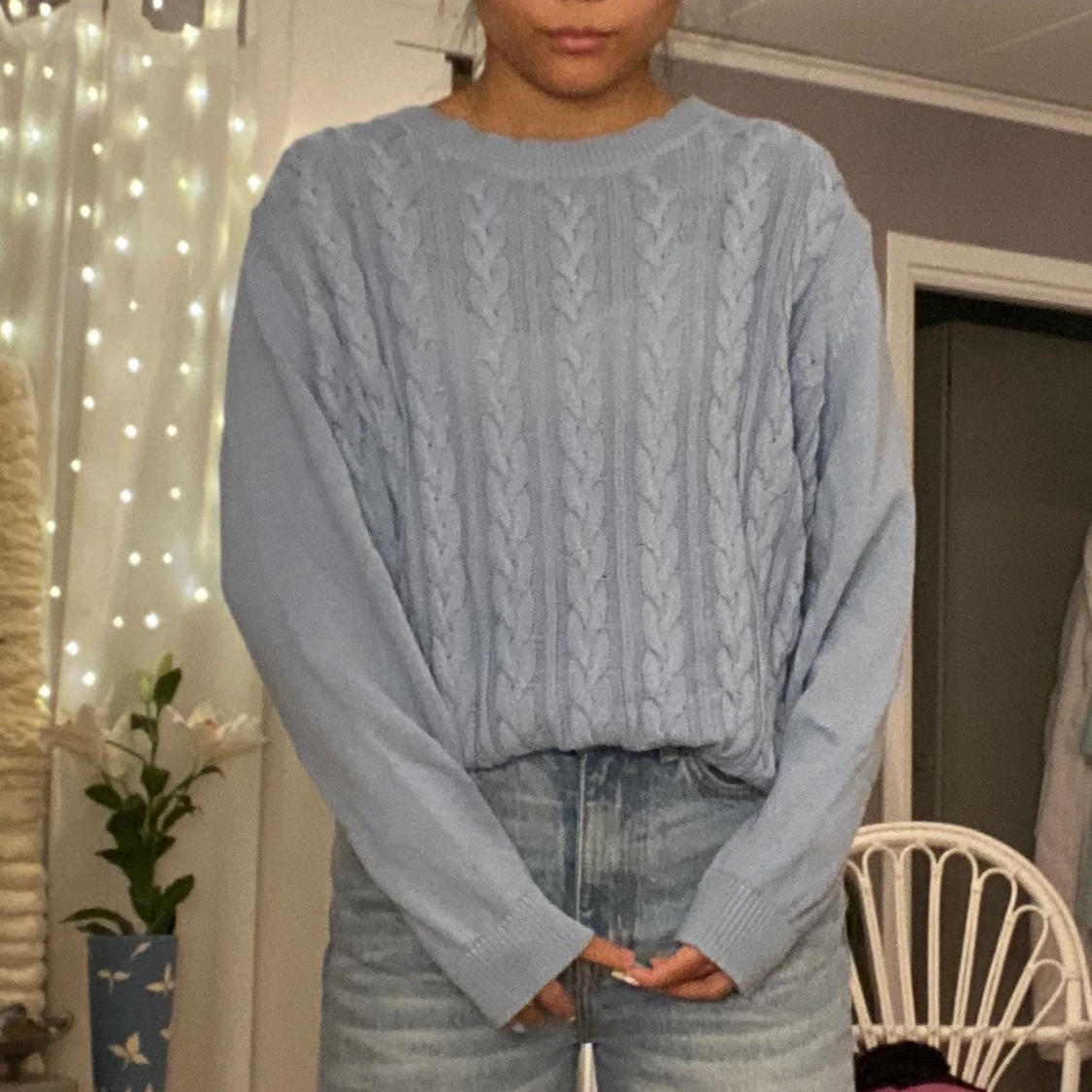 Stickad tröja