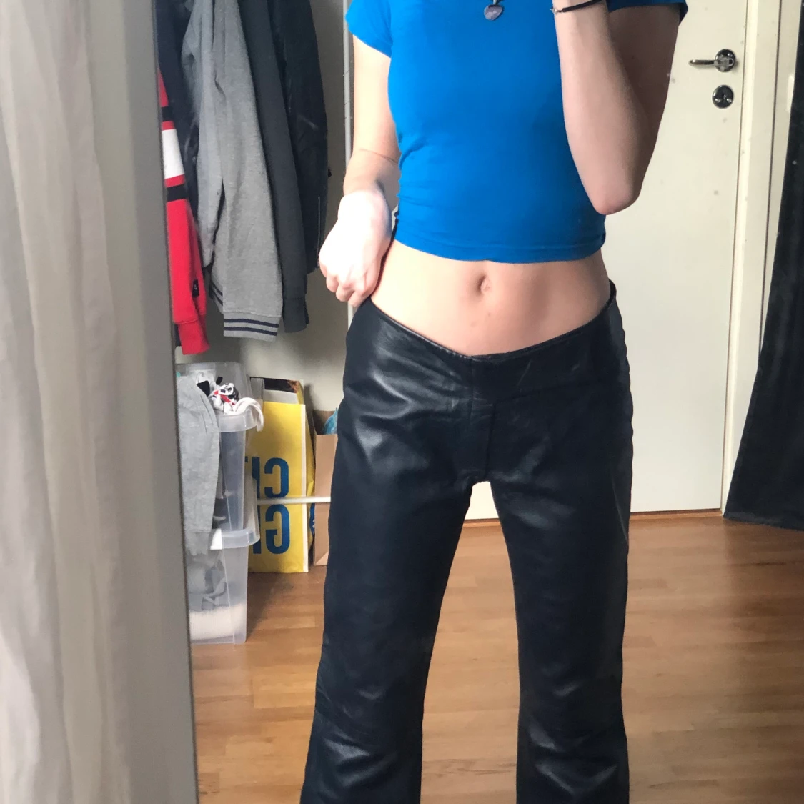 Low rise fake skinnbyxor - 90