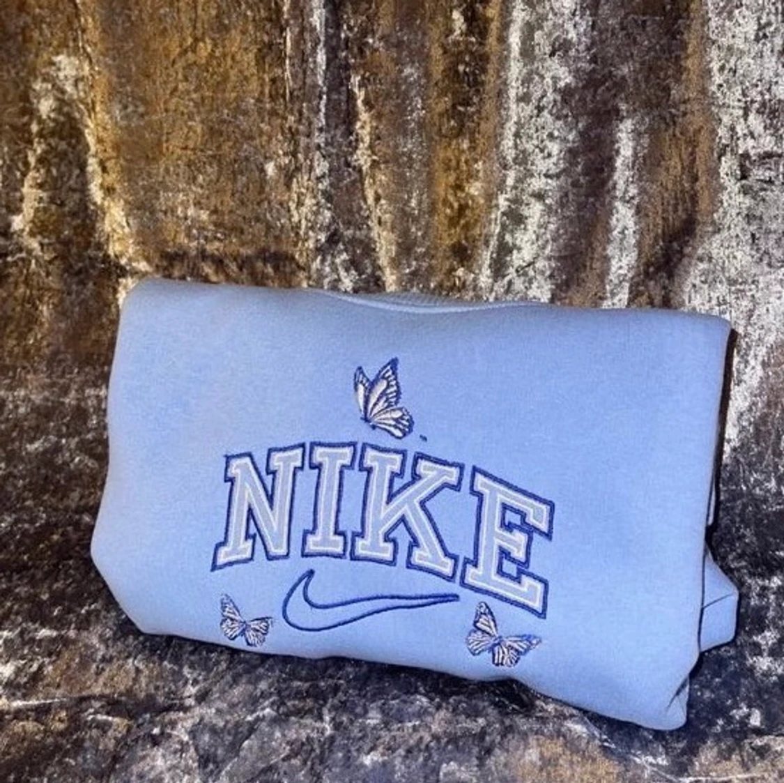 Custom sydd Nike i babyblå 