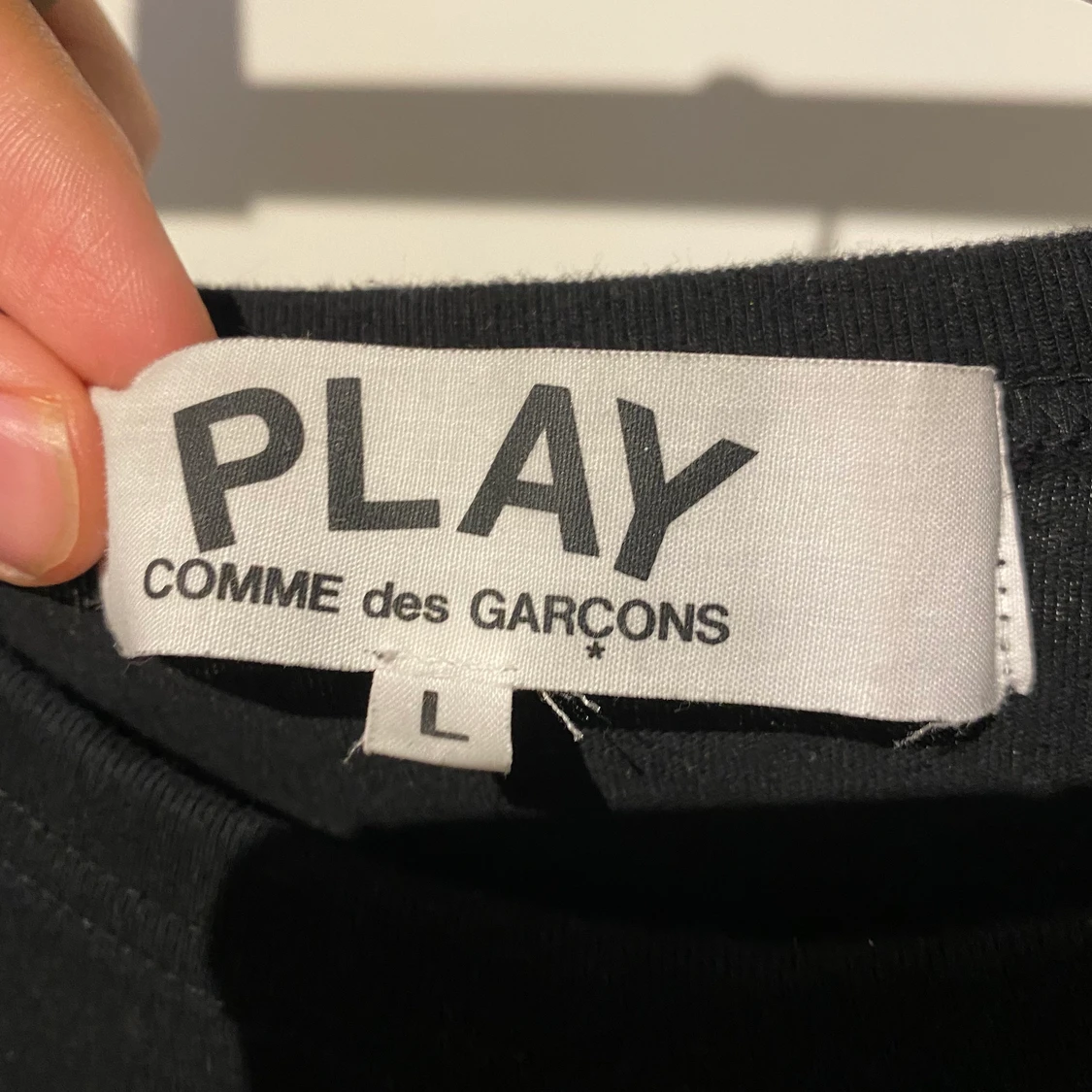 Comme des garçons långärmad t-shirt - 91