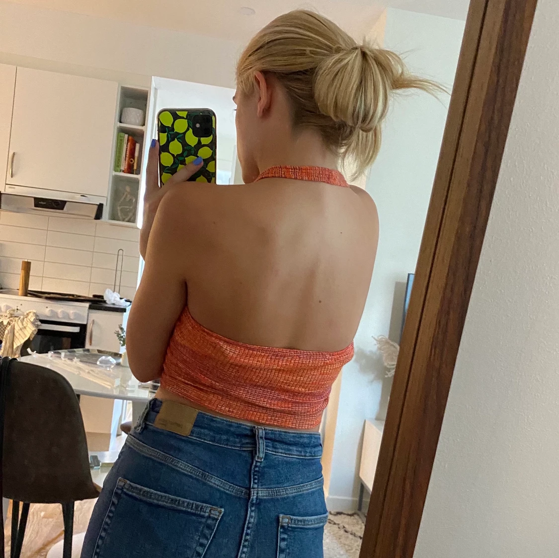 Söt halterneck topp - 90