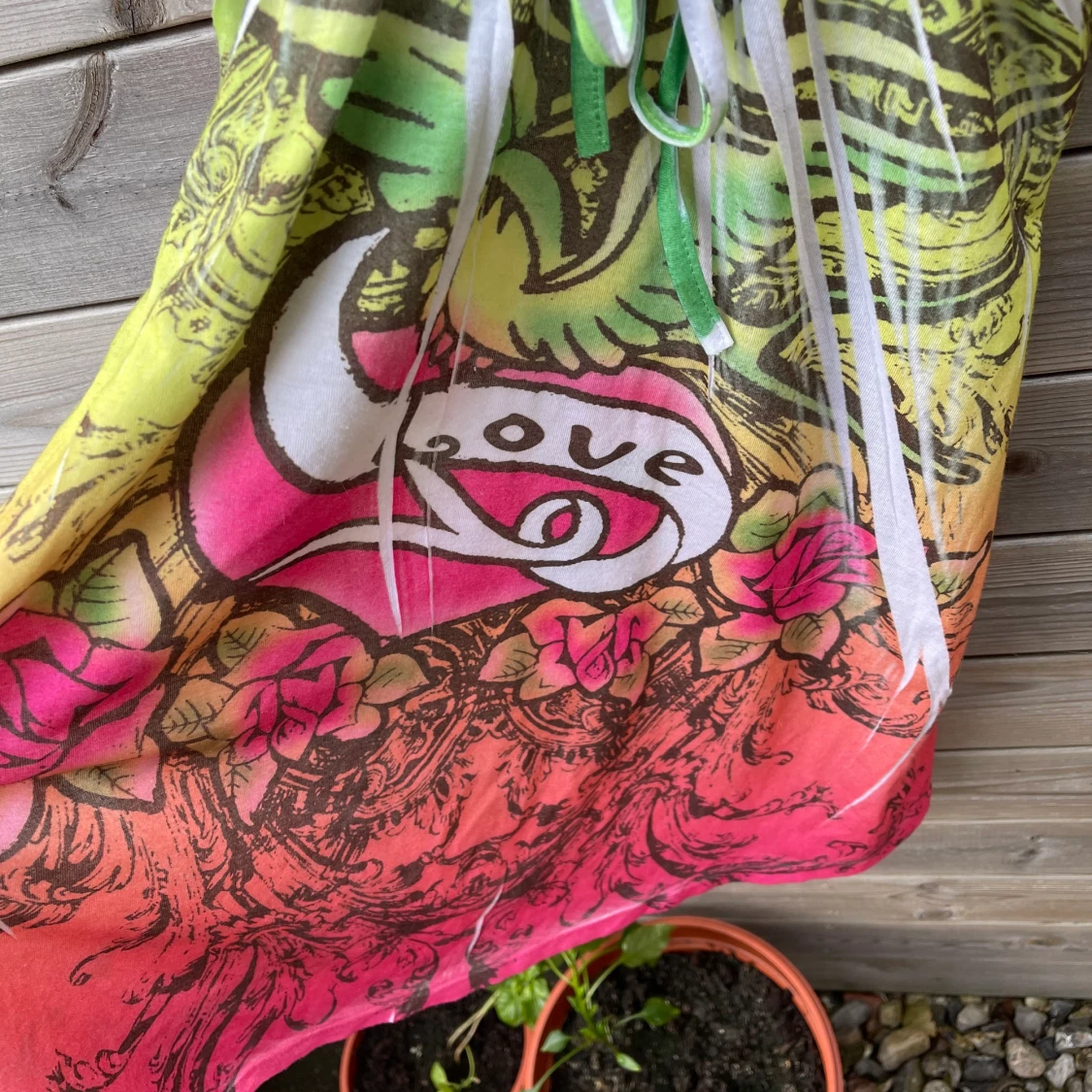 Flerfärgad klänning - 91