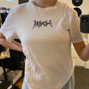 ljusrosa t-shirt  - cool ljusrosa t-shirt från H&M med trycket ”soulsearcher” i strl S men skulle säga att den passar alla storlekar beroende på hur man vill ha den💫