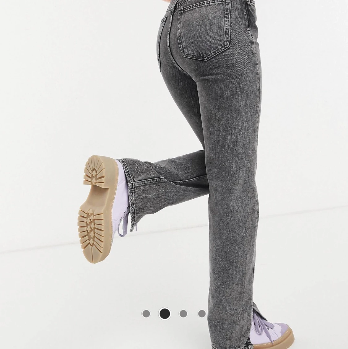 Gråa Jeans med slits - 91