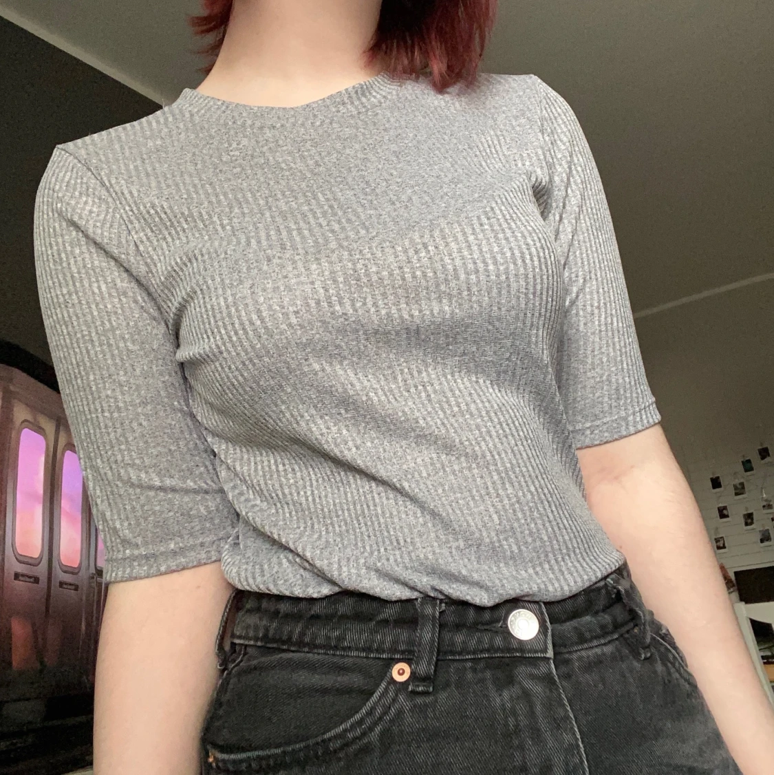 Armbågslång tröja 