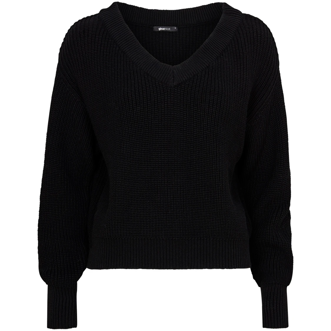 Svart stickad tröja