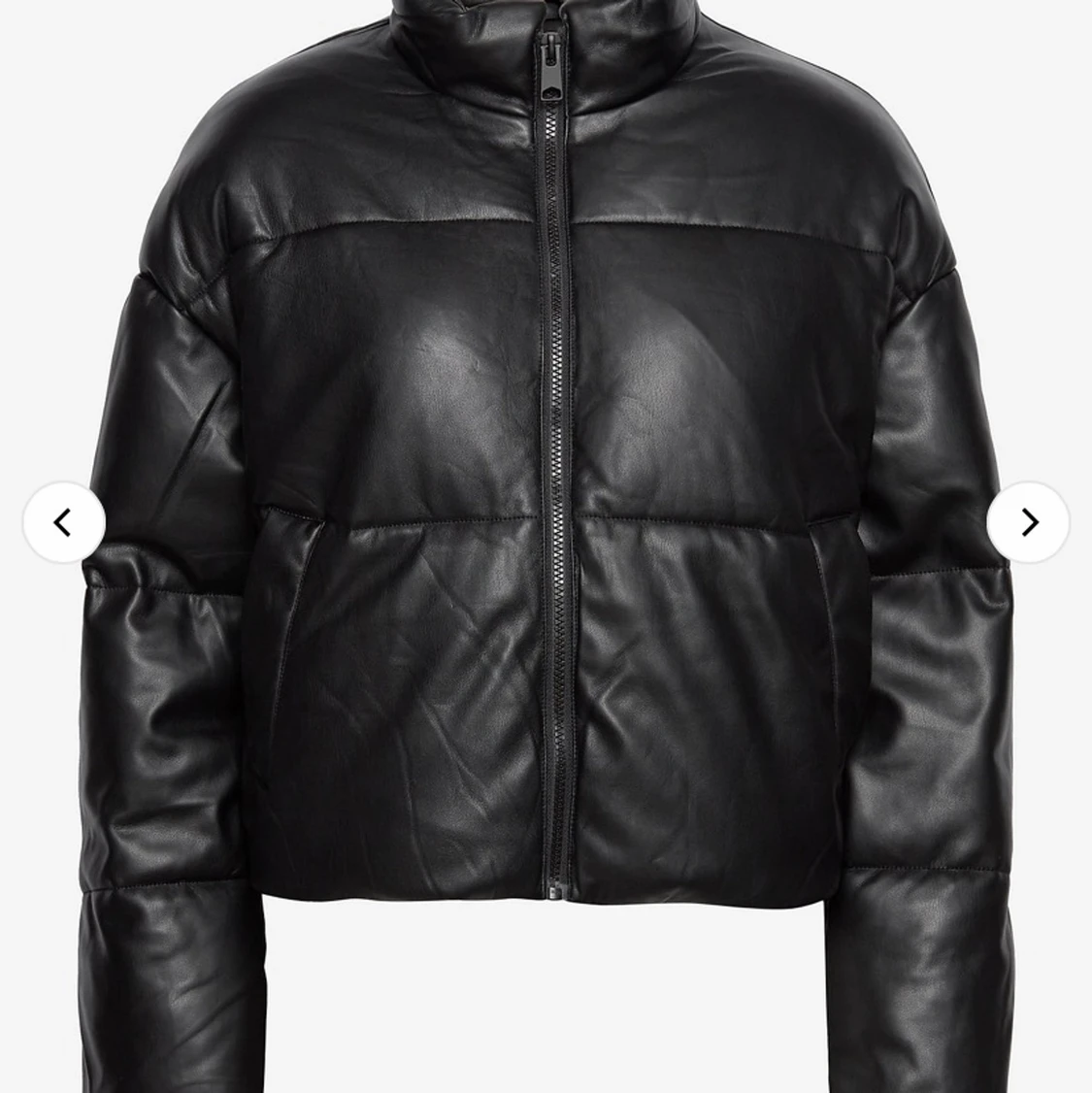 Vinterjacka Läderimitation