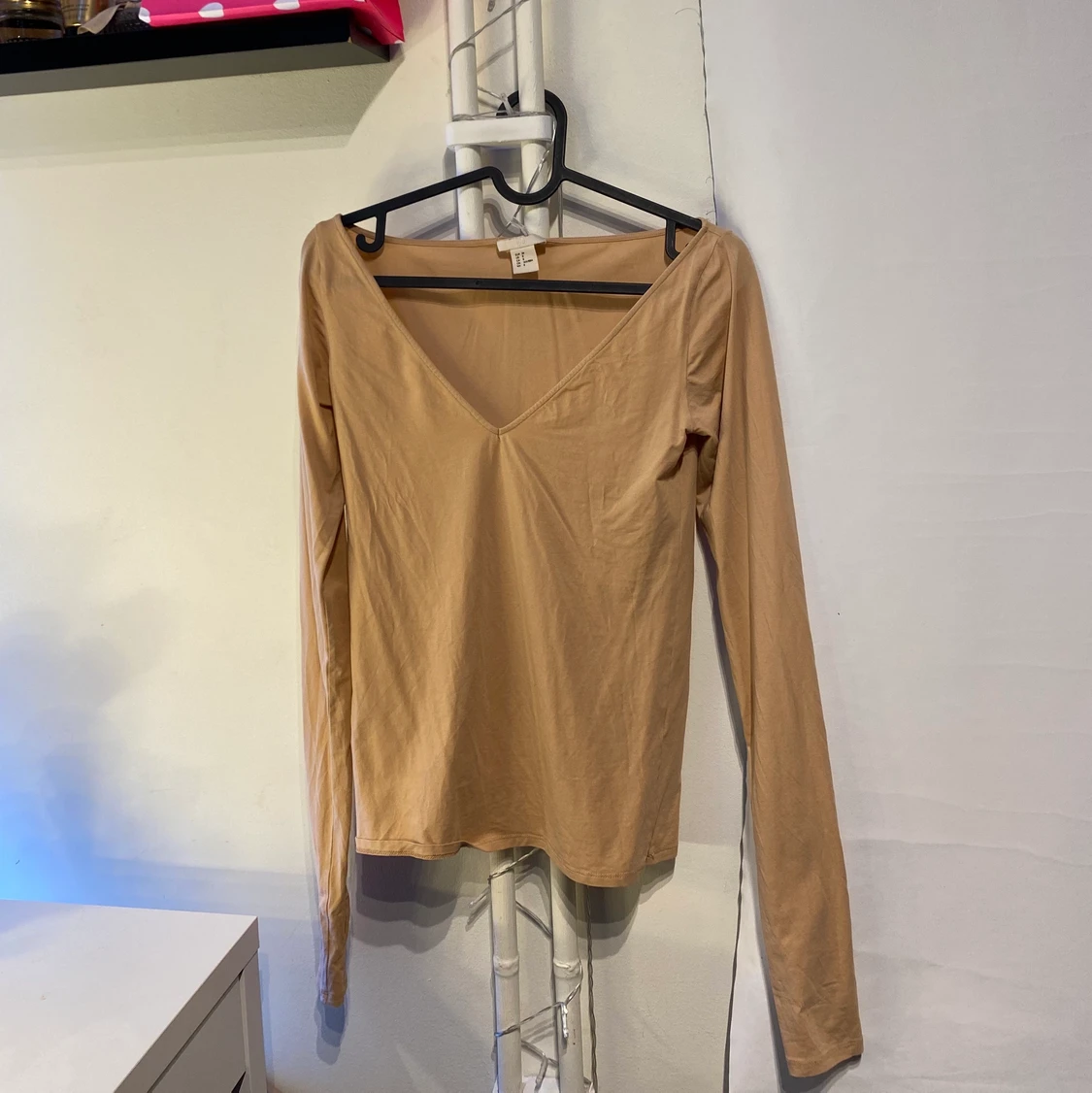 Beige långärmad tröja från H&M strl 38