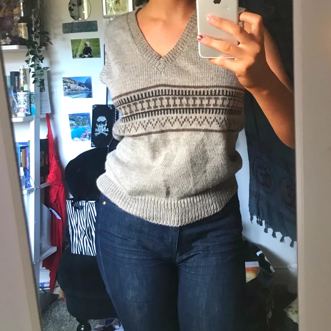 Mysig ”väst-cardigan” second hand 