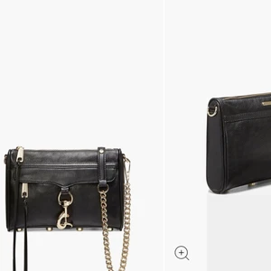 Rebecca Minkoff Mini M.A.C crossbody bag - Svart väska från Rebecca Minkoff i modellen Mini M.A.C. Såå fin och perfekt till allt! Bandet går att ta av för att väskan ska kunna användas som en clutch, bandet kan vara långt så att väskan kan användas som en ”crossbody-bag” eller så kan det göras kort så att man kan bära den på axeln! Väldigt rymlig, har ett mindre gav på insidan samt ett fack på framsidan! 🤍🤍