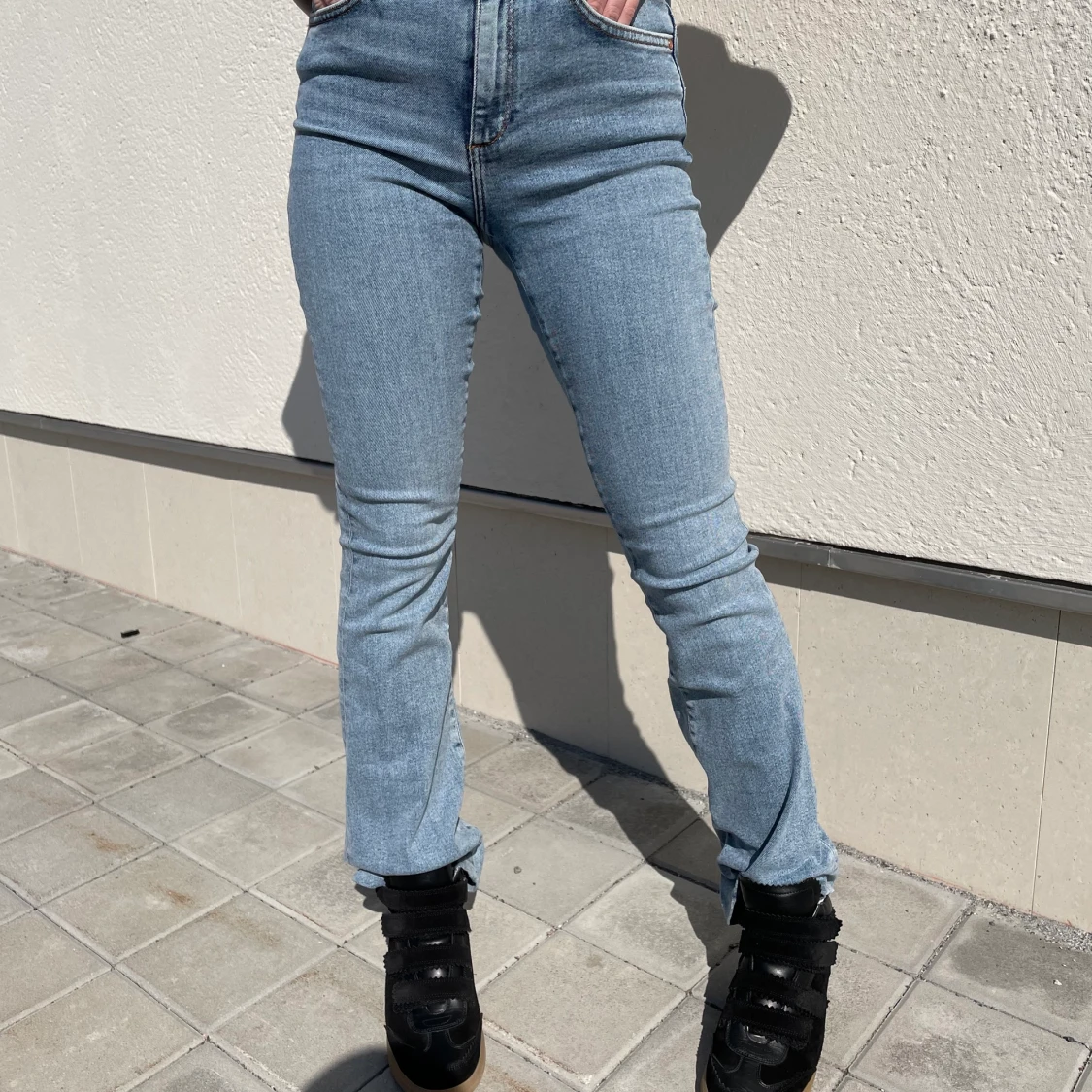 Blå bootcut/flare jeans