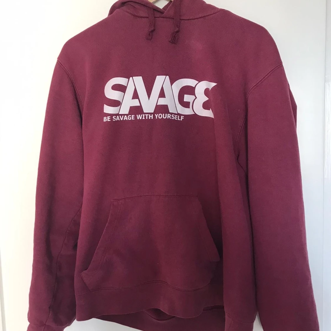 Savage Burgundy Hoodie