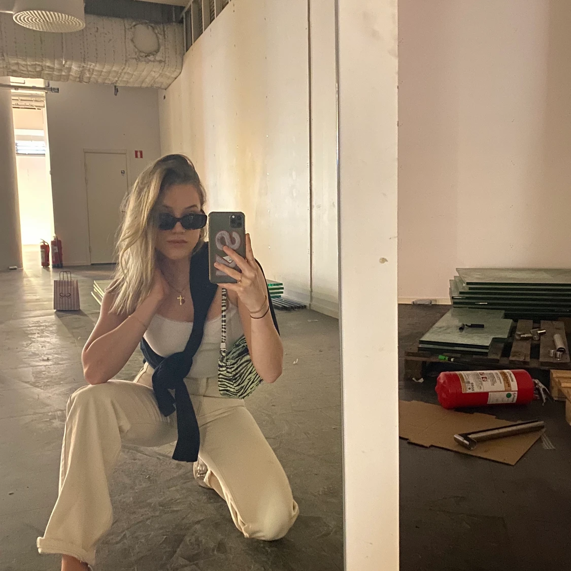 Zebra baguette väska - 91