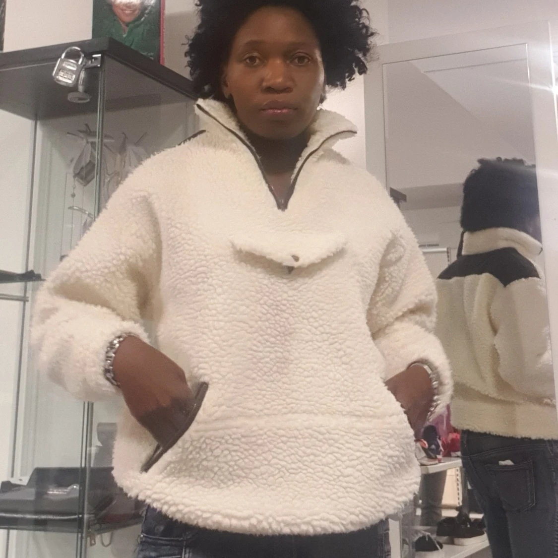 Super fin varmt Teddy jacka  - 91