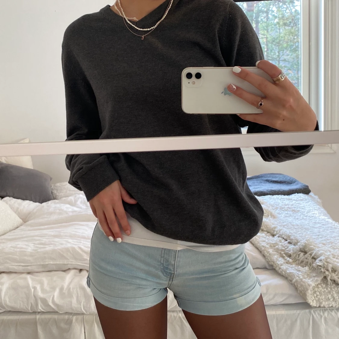 Trendiga Ljusblå shorts