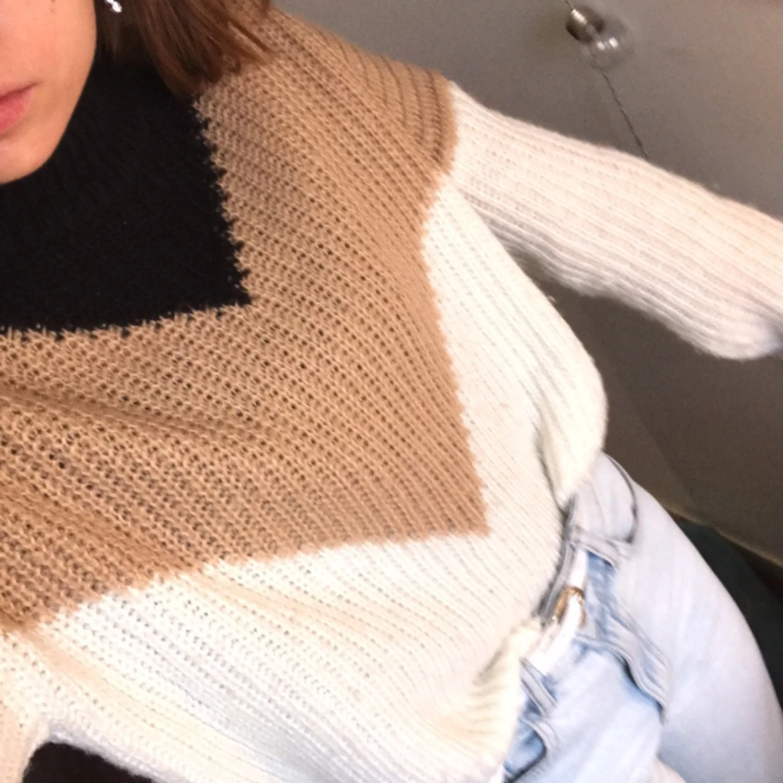 Mysig stickad tröja - 90