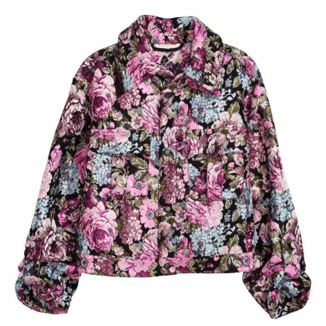 Blommig jacka 