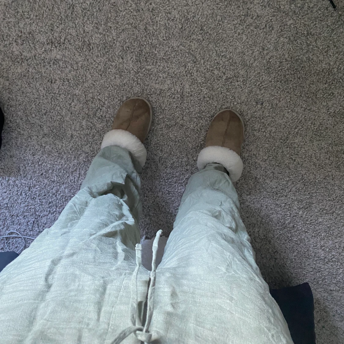 Gröna linne byxor - 90