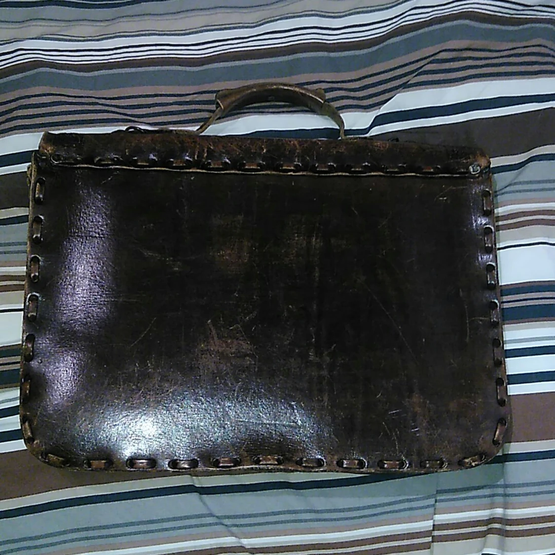 Läder portfölj West cal 45  - 90