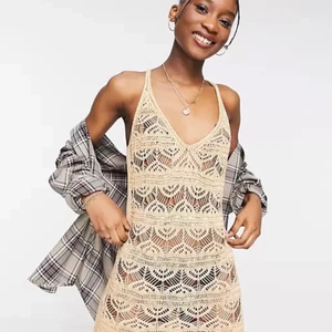 Strandklänning - En skitsnygg strandklänning, helt ny! Storlek M men sitter som S. Säljer pga liten på mig. 🌴🌴