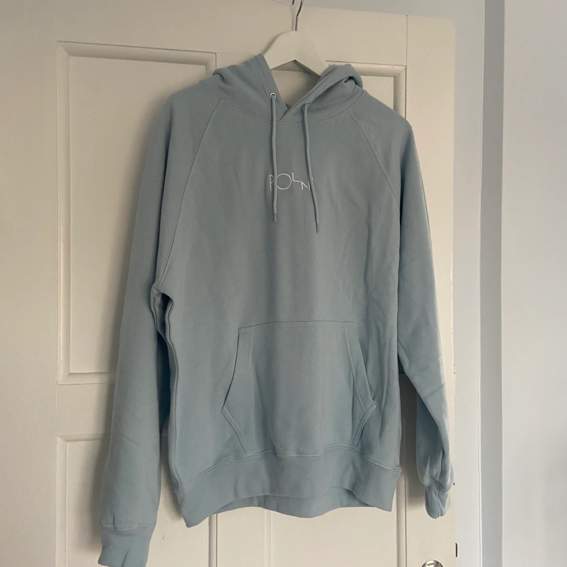 Ljusblå Hoodie unisex