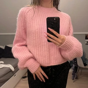 Rosa stickad tröja, ZARA - Strl S, oanvänd, köpare står för frakt