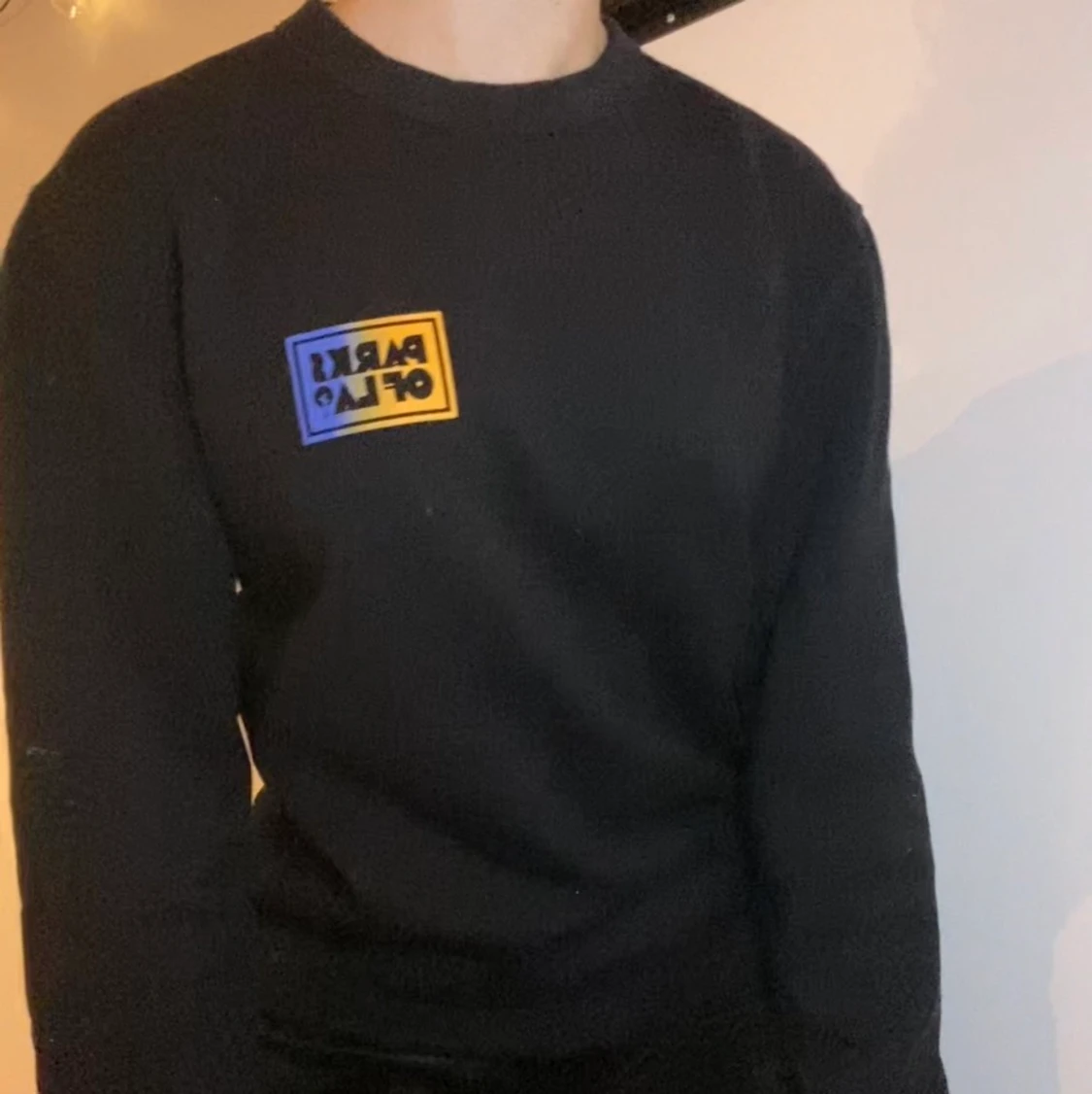Sweatshirt med tryck