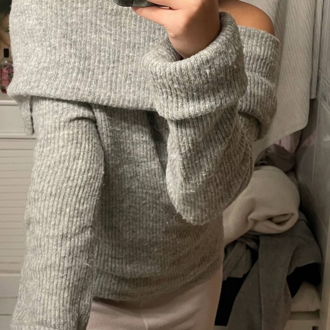 Mysig Stickad Tröja