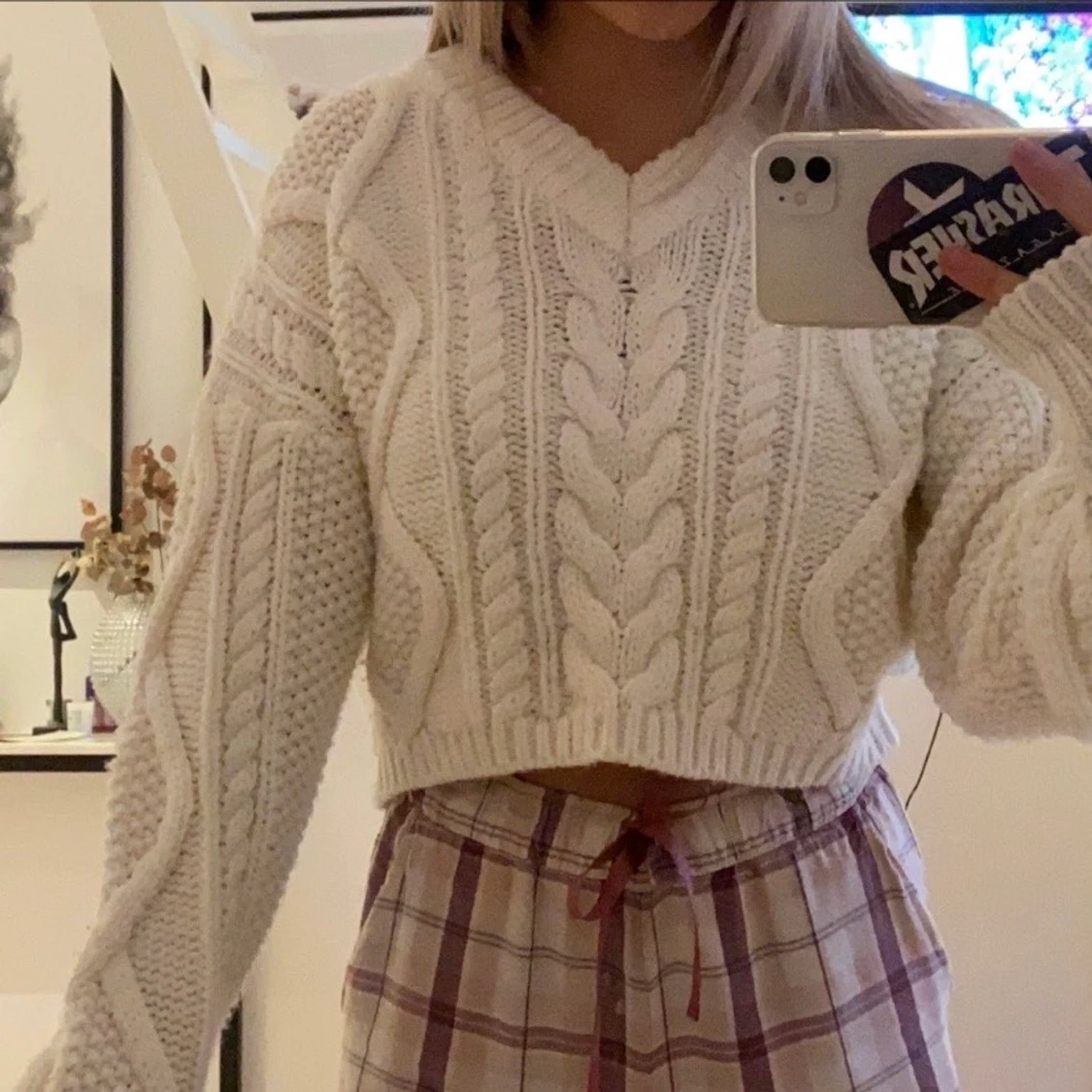 stickad tröja - 90