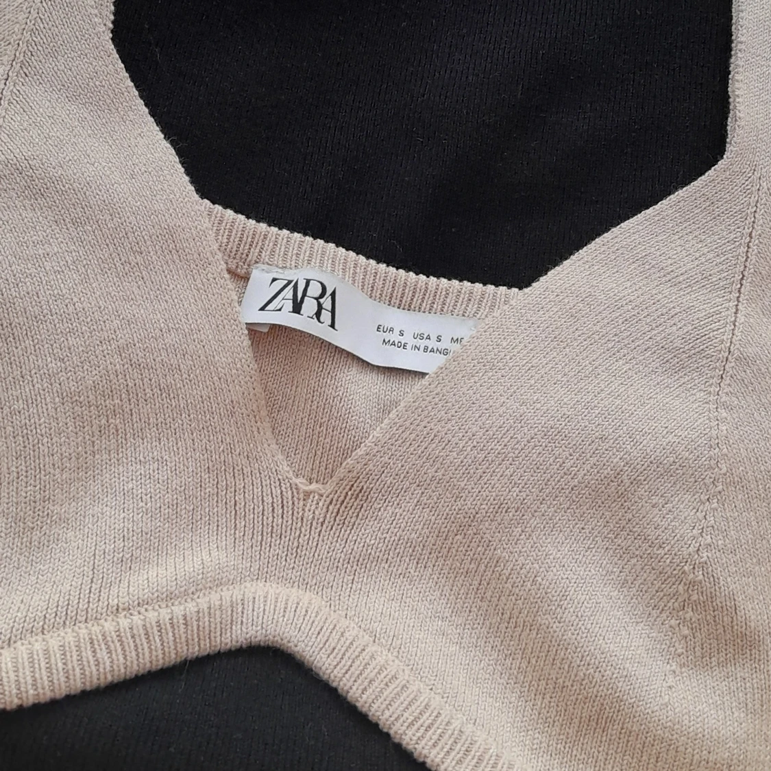 Knit dress black and bege - 91