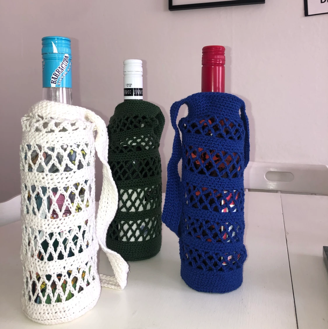 Virkade vinväskor