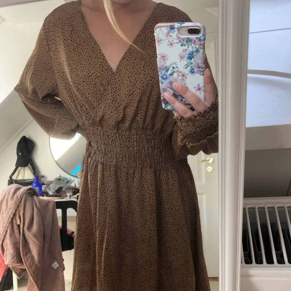 Jätte fin brun klänning 