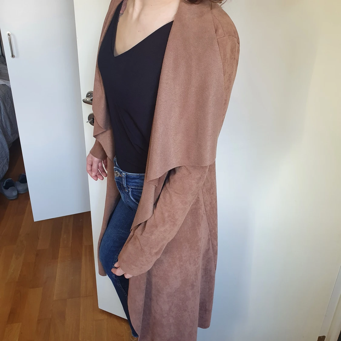 Tunn kappa i mockaimitation - 90