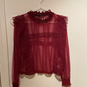 Spets topp - En jätte fin spets genomskinlig topp från Zara, storlek S. Jätte fina detaljer. Använd en gång. Köparen står för frakten. 