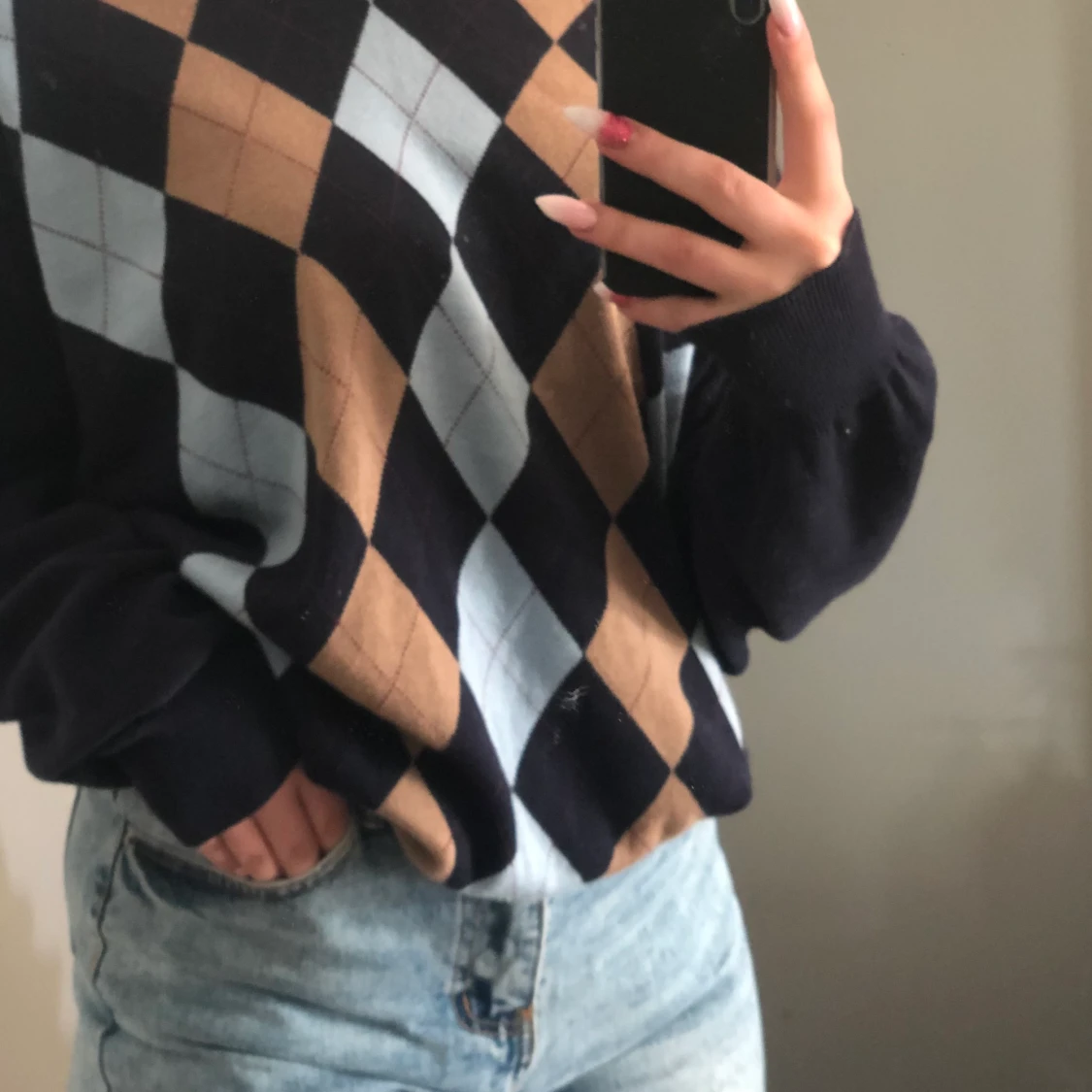 stickad tröja  - 90